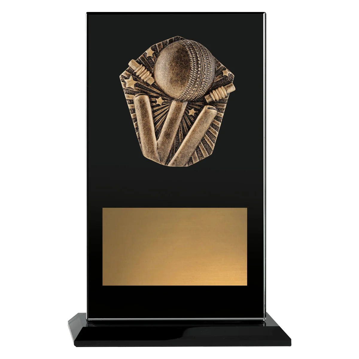 Black cosmos glass - cricket with glass construction