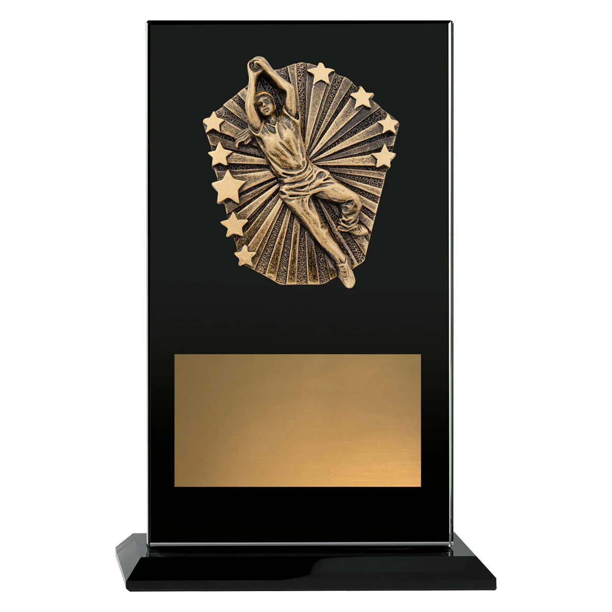 Black cosmos glass - female fielding with glass construction