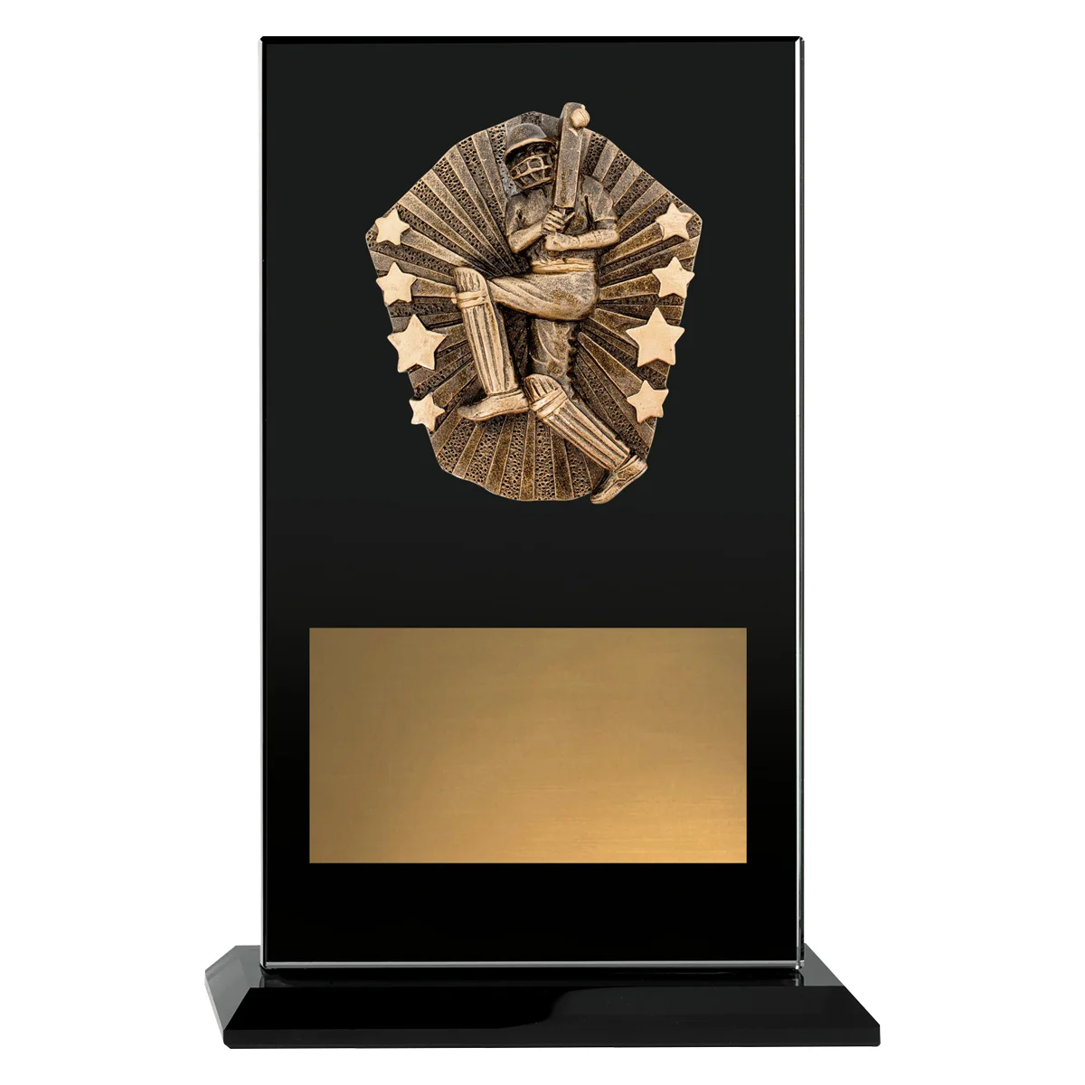 Black cosmos glass - male batting with glass construction