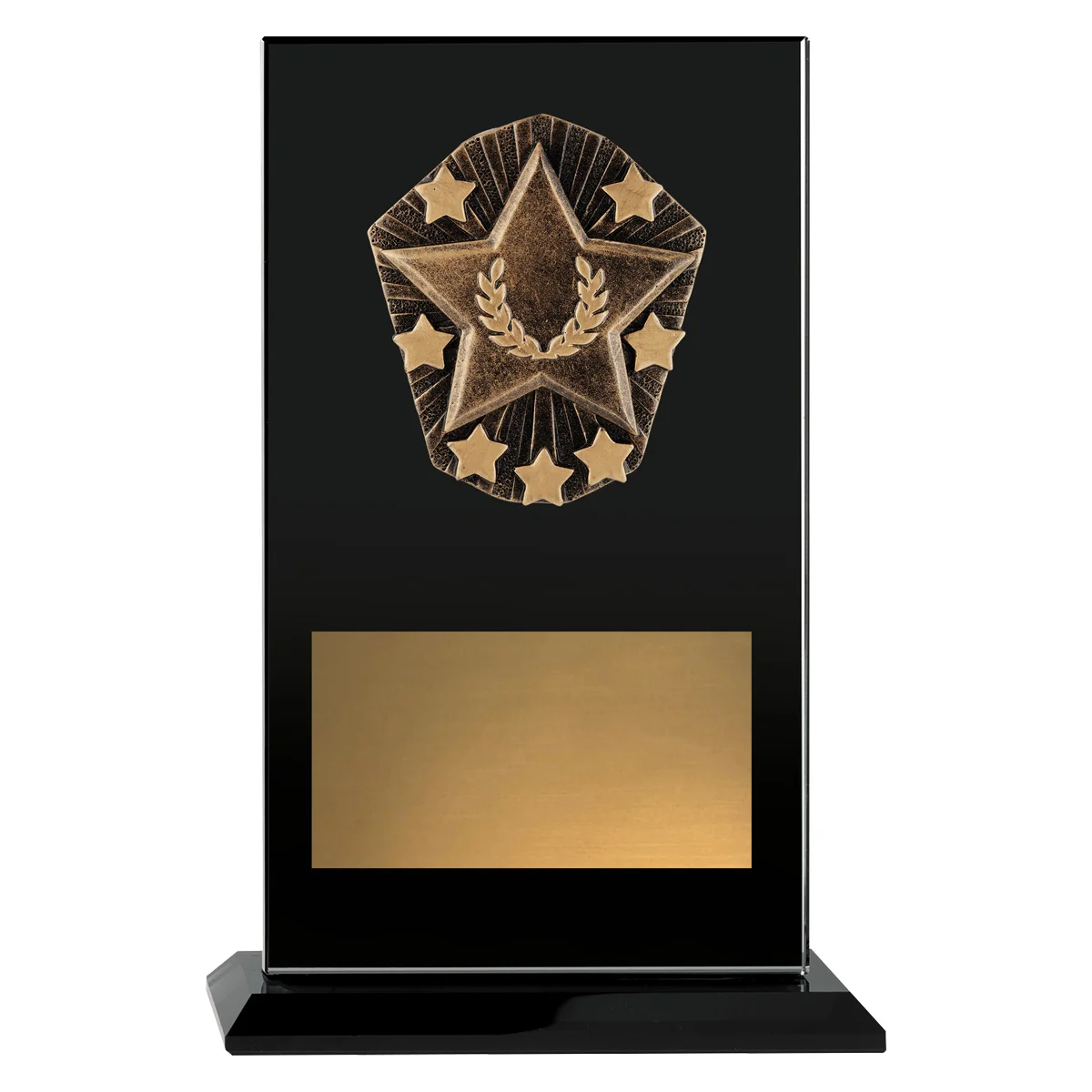 Black cosmos glass - star with glass construction