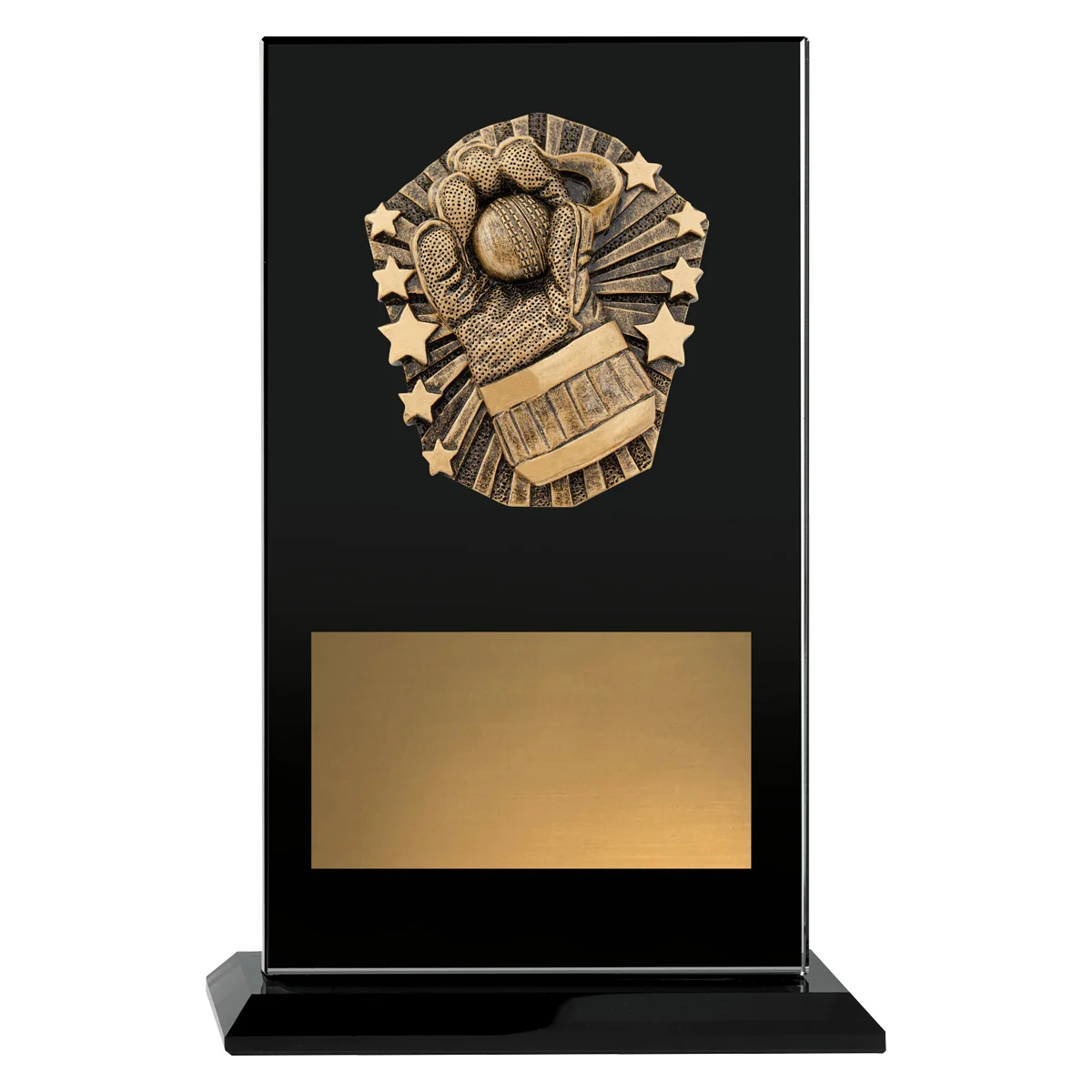 Black cosmos glass - wicketkeeper with glass construction