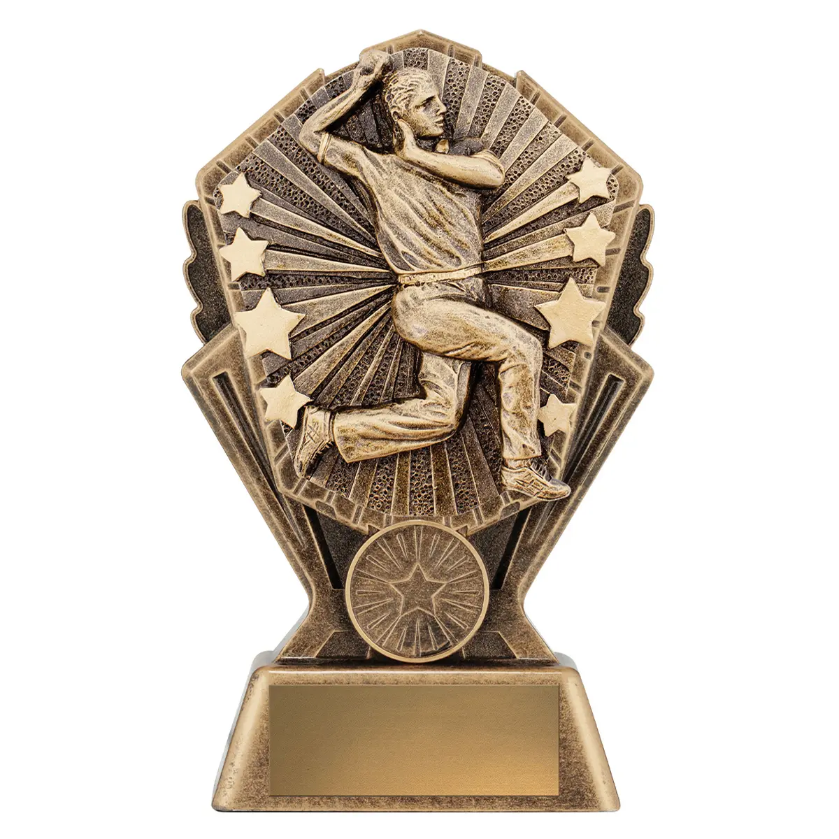 Gold cosmos - male bowling with resin construction