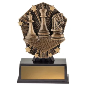 Gold cosmos super mini - chess with plastic construction