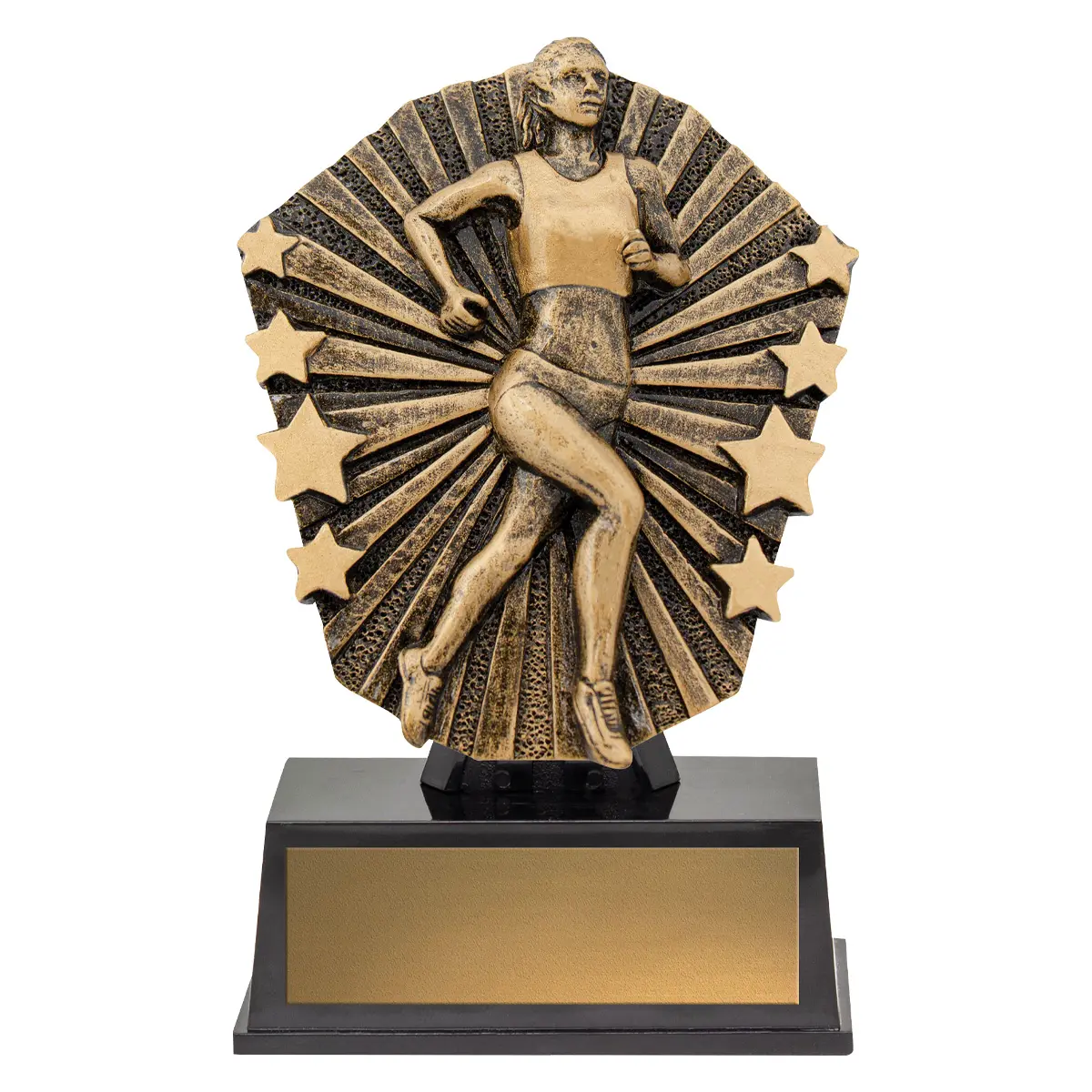 Gold cosmos super mini - female running with plastic construction