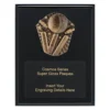 Black cosmos super plaque - cricket with timber construction