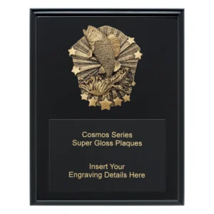 Black cosmos super plaque - fishing with timber construction