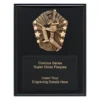 Black cosmos super plaque - male batting with timber construction