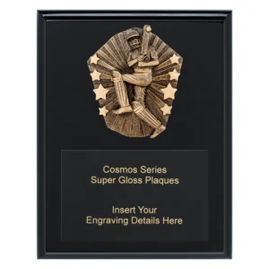 Black cosmos super plaque - male batting with timber construction