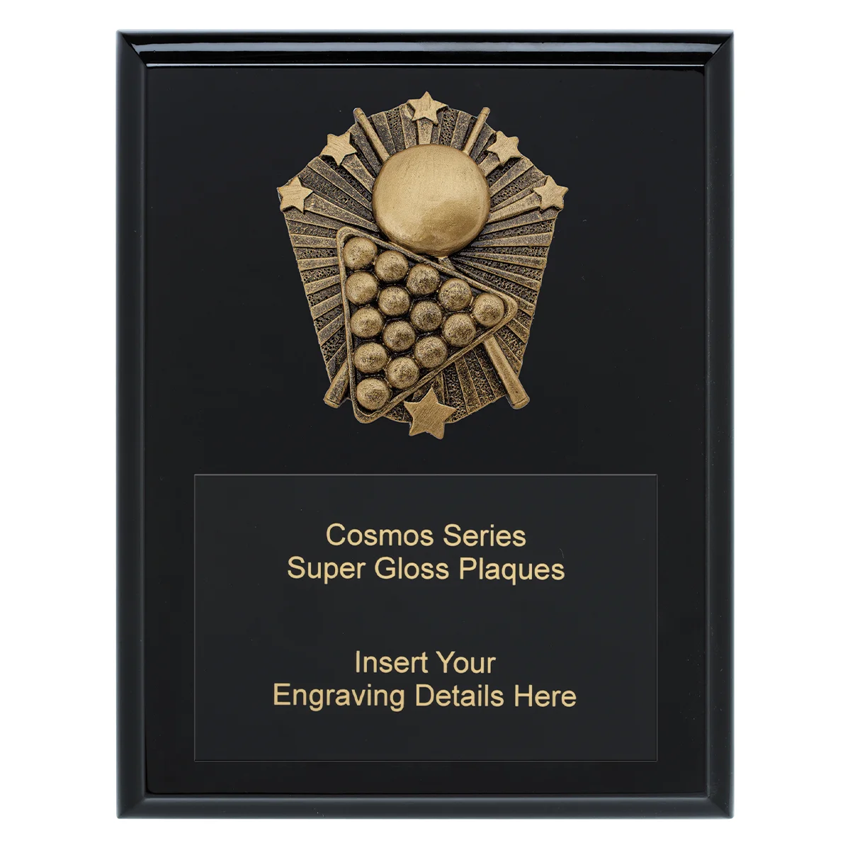 Black cosmos super plaque - pool with timber construction