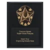 Black cosmos super plaque - star with timber construction