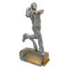 Silver cricket bowler with resin construction