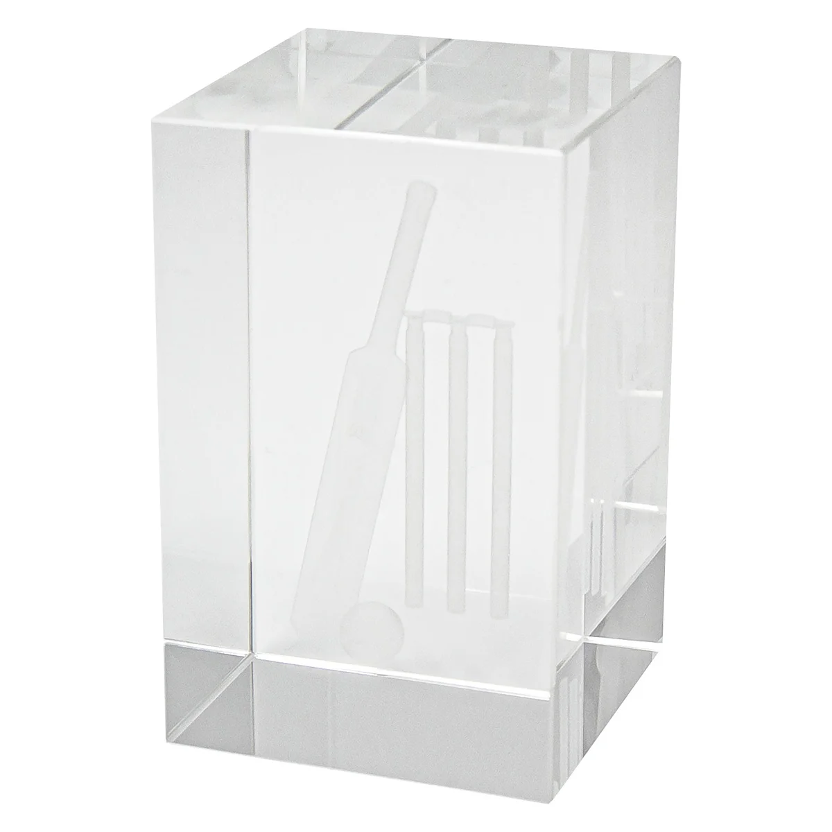 Cricket crystal block with crystal construction