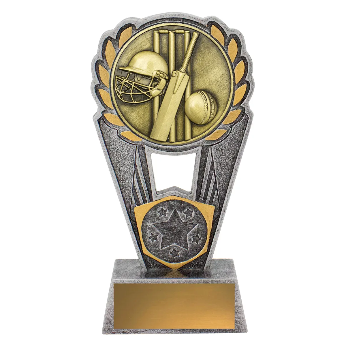 Silver / gold cricket polaris with resin / metal construction