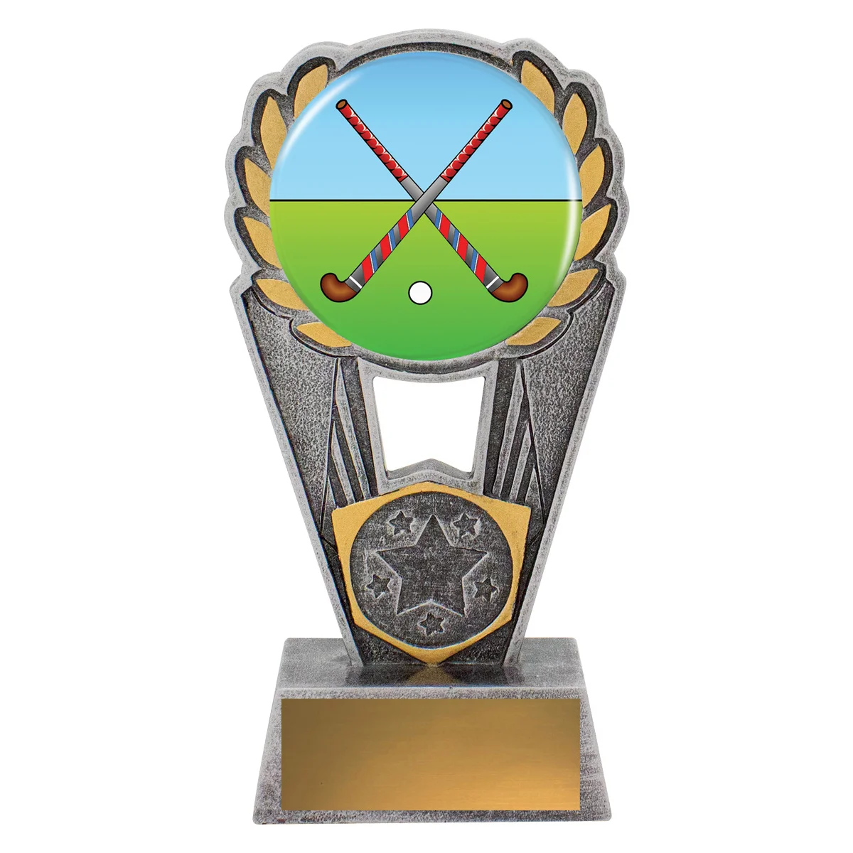 Silver cross sticks polaris - colour with resin construction