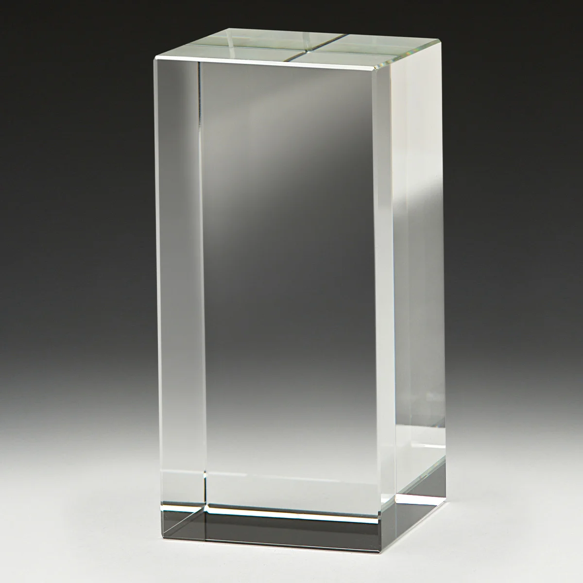 Crystal icon block with crystal construction