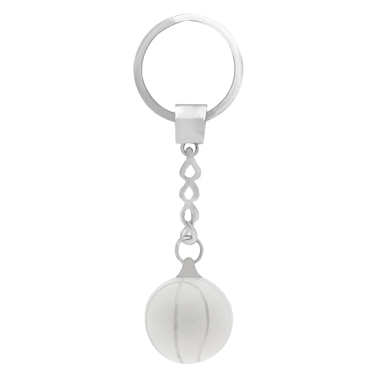 Crystal keychain with crystal construction