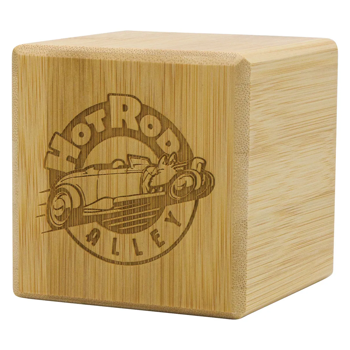 Cube award with bamboo construction