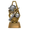Silver / gold cyber cricket with resin construction