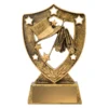 Gold dance gold shield with resin construction