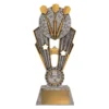 Silver darts fame with resin construction