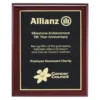 Black designer black plaque with timber construction