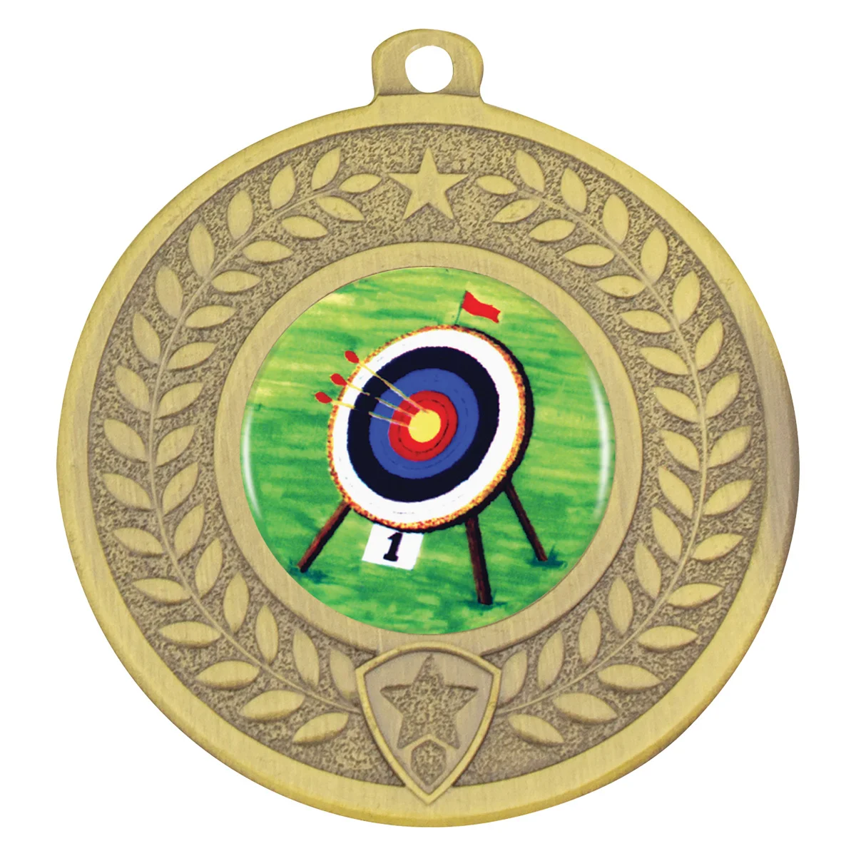 Gold distinction - archery with metal construction