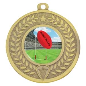 Gold distinction - aussie rules with metal construction