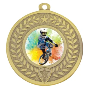 Gold distinction - bmx with metal construction