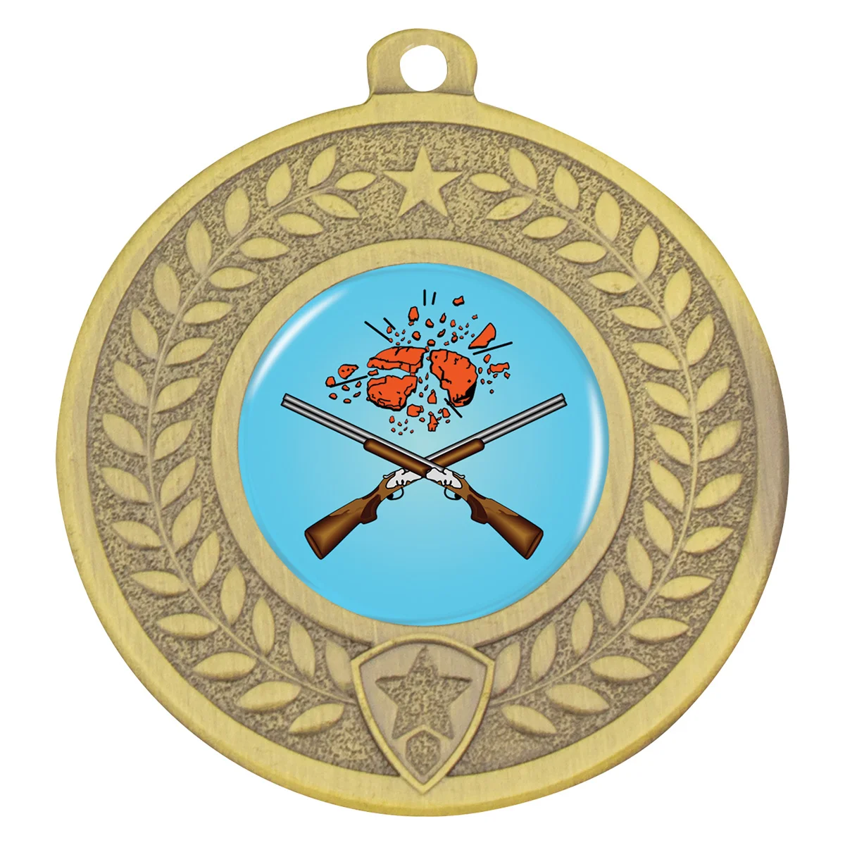 Gold distinction - clay with metal construction