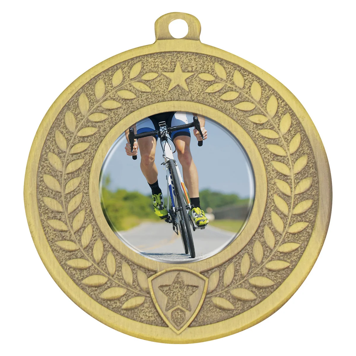 Gold distinction - cycling with metal construction
