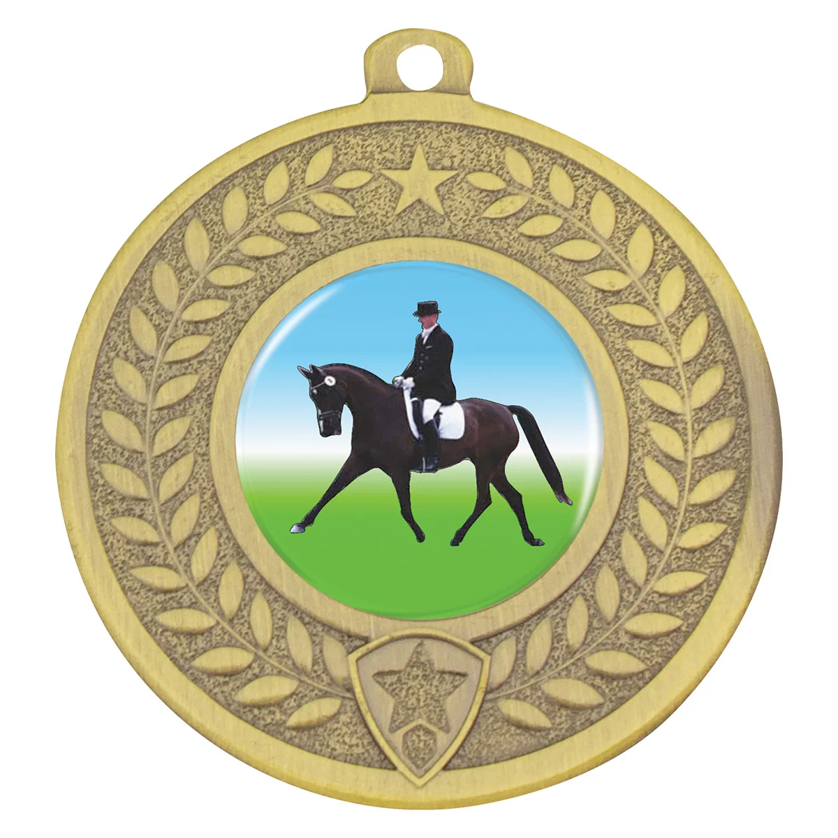 Gold distinction - dressage with metal construction