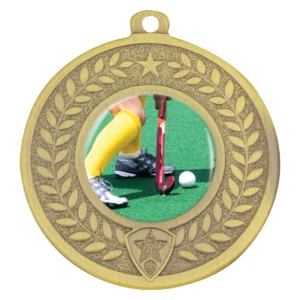 Gold distinction - hockey with metal construction