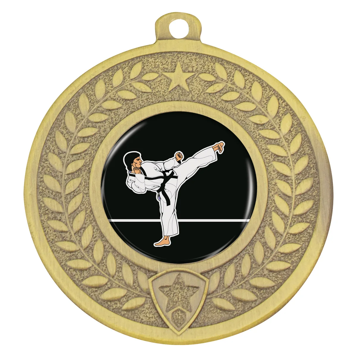 Gold distinction - karate with metal construction