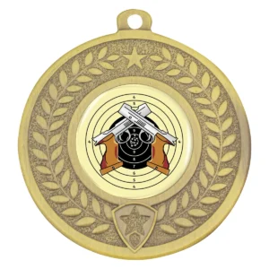 Gold distinction - shooting with metal construction