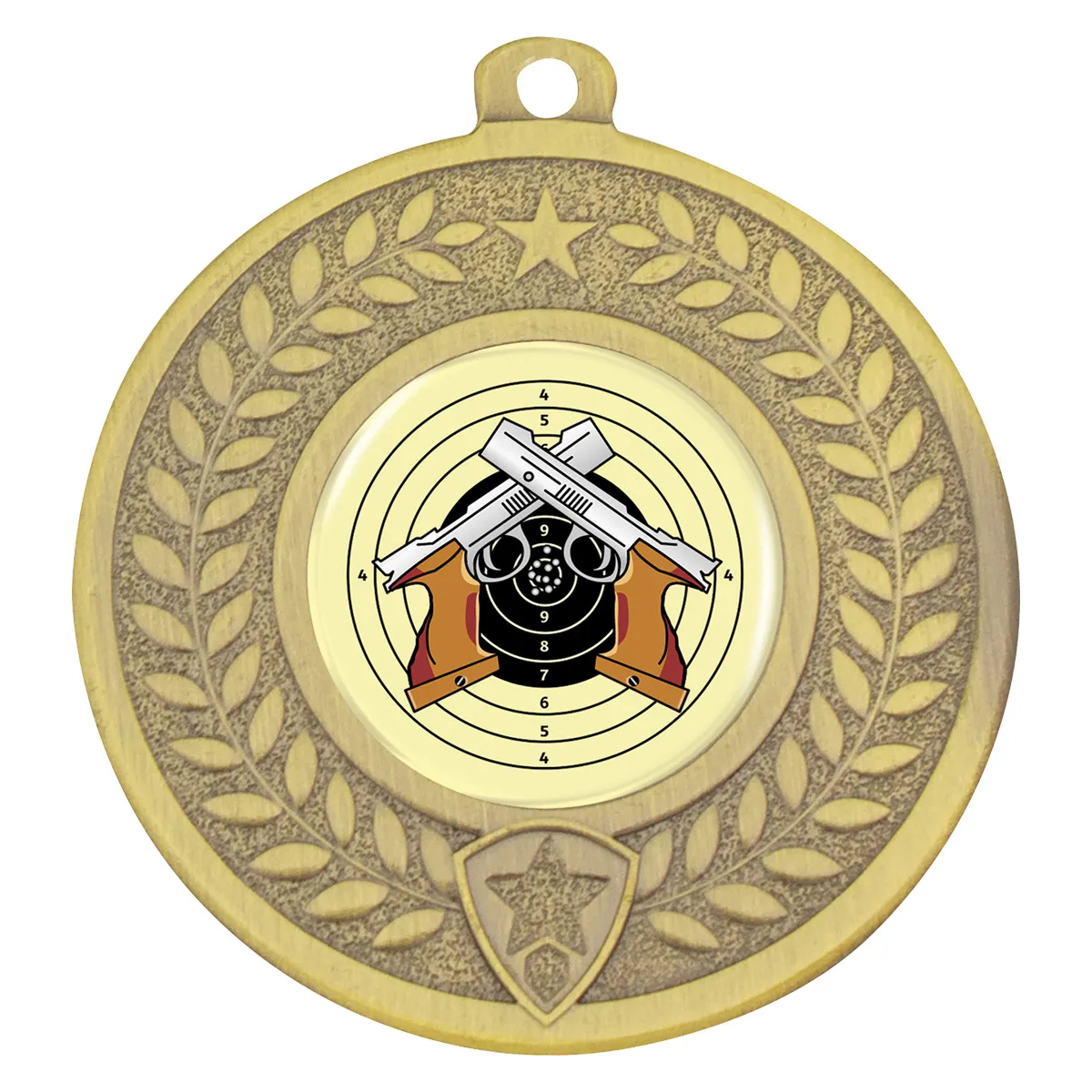 Gold distinction - shooting with metal construction