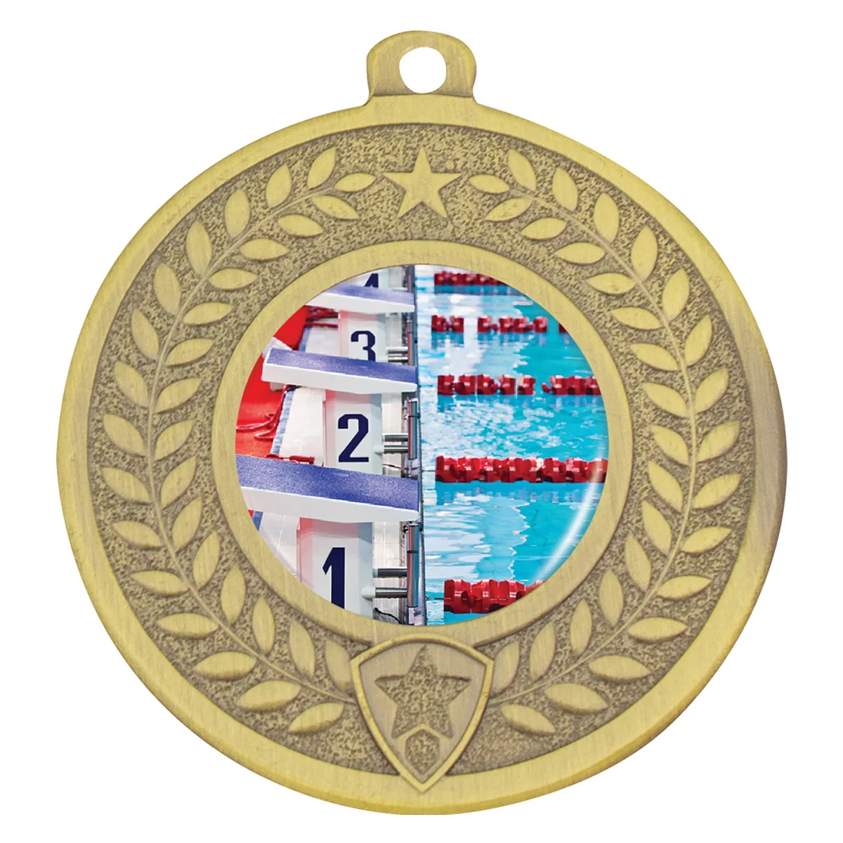 Gold distinction - swim with metal construction