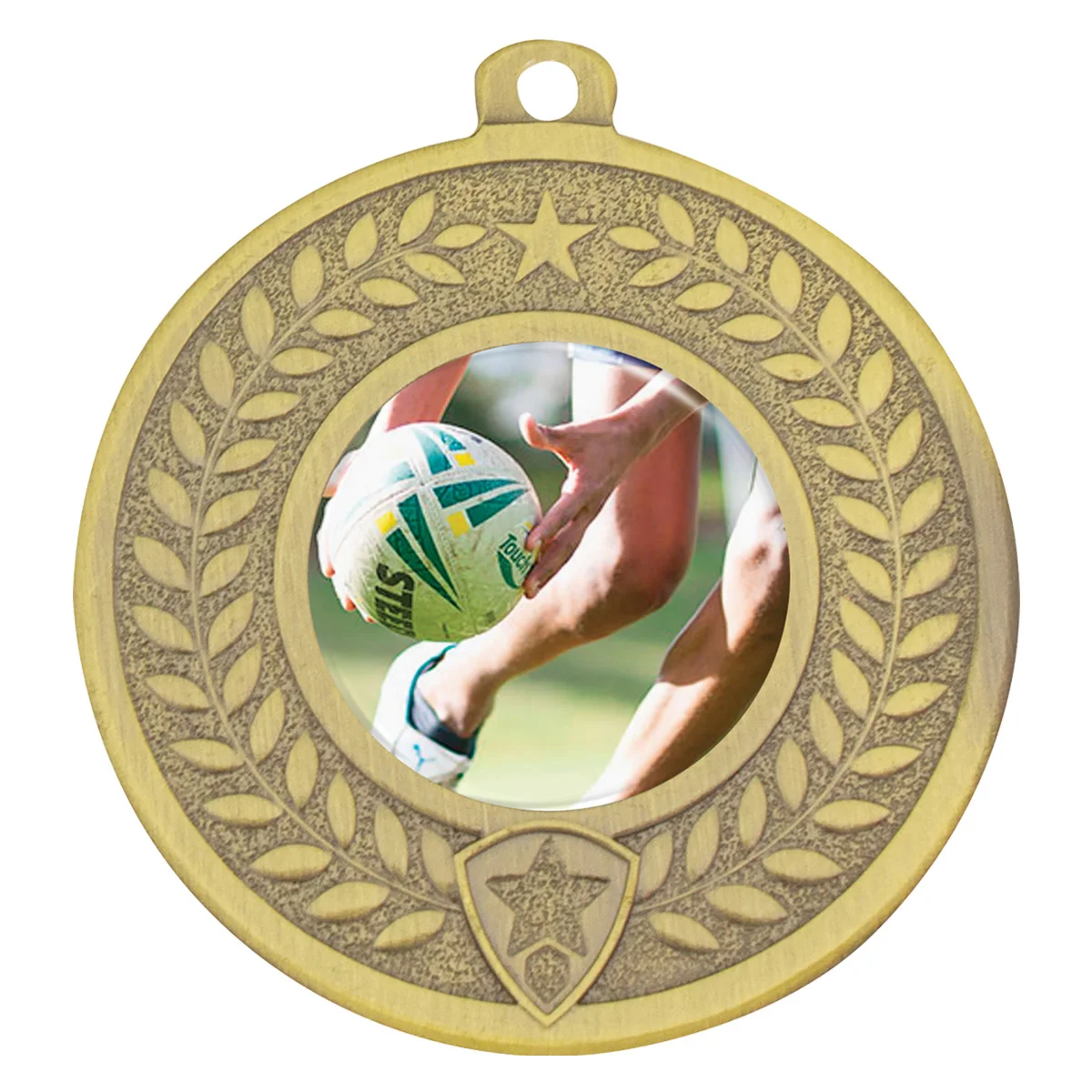 Gold distinction - touch with metal construction