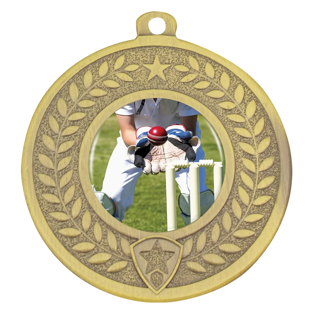 Gold distinction - wicketkeeper with metal construction