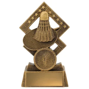 Gold double diamond with resin construction