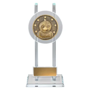 Gold duck spartan glass with glass construction