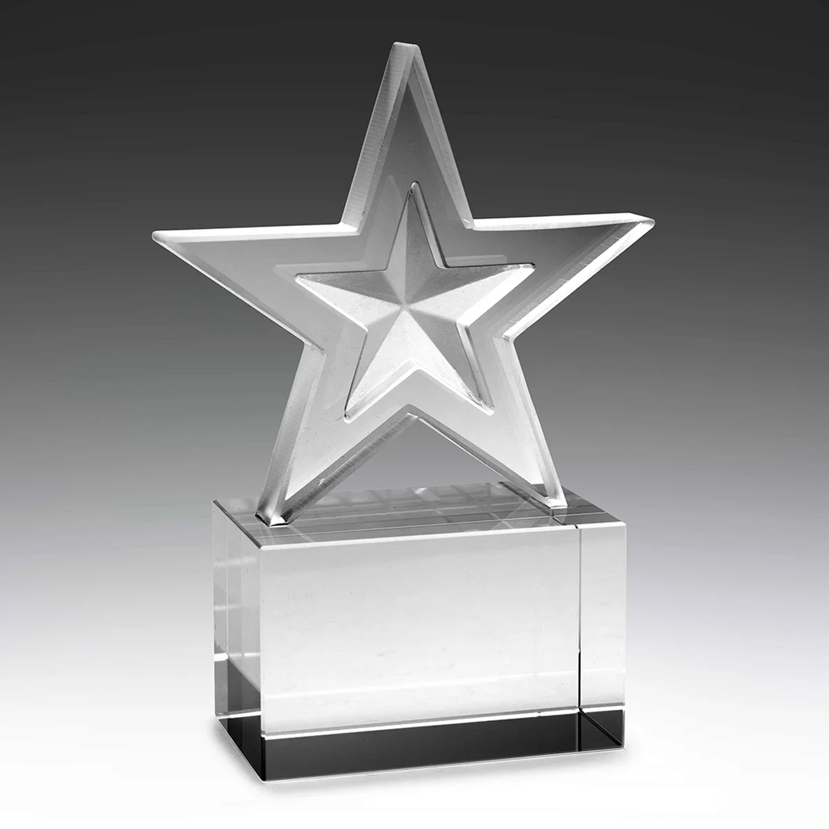 Echo star crystal with crystal construction