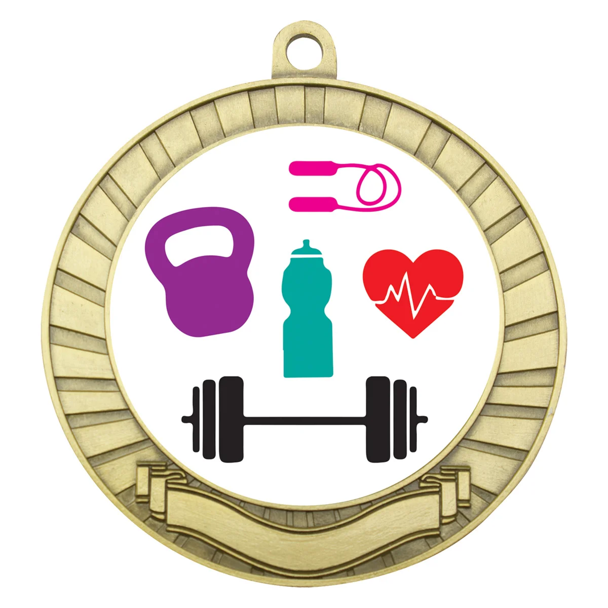 Gold eco scroll - fitness with metal construction