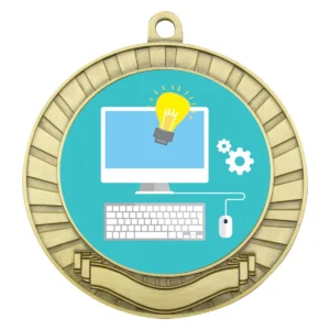 Gold eco scroll - it with metal construction