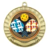 Gold eco scroll - pickleball with metal construction