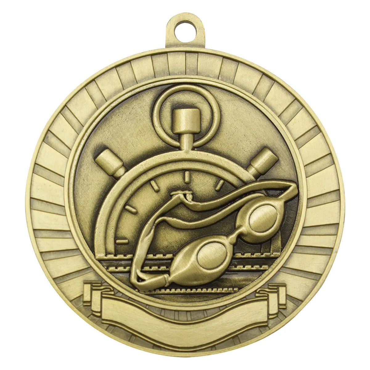 Gold eco scroll - swim with metal construction