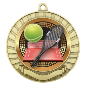 Gold eco scroll - tennis with metal construction