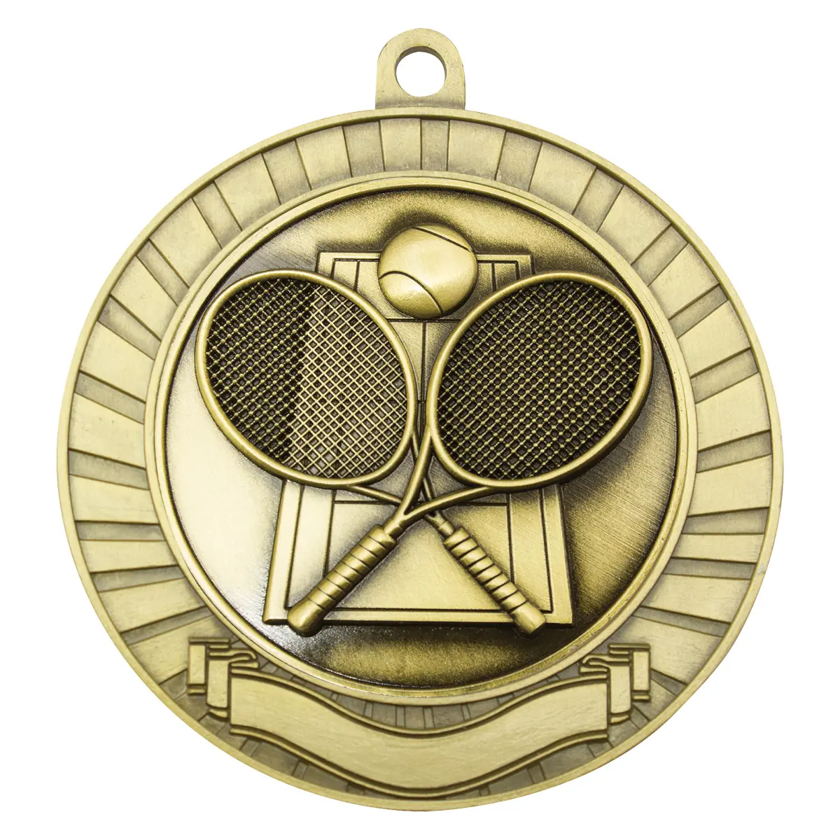 Gold eco scroll - tennis with metal construction