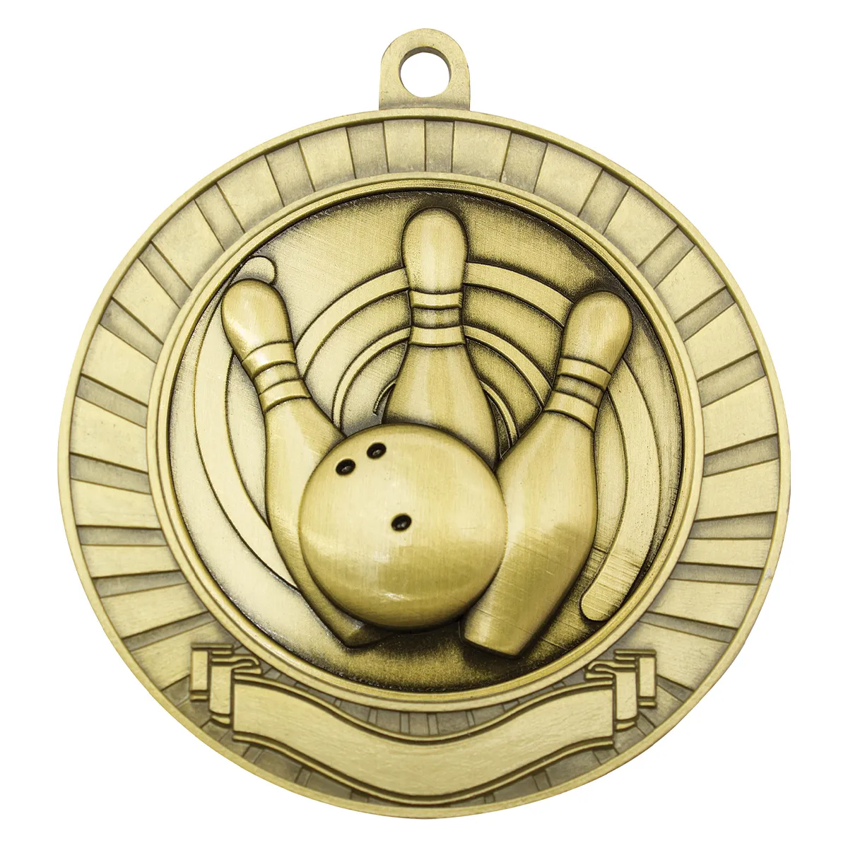 Gold eco scroll - tenpin with metal construction