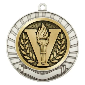 Silver eco scroll - victory with metal construction