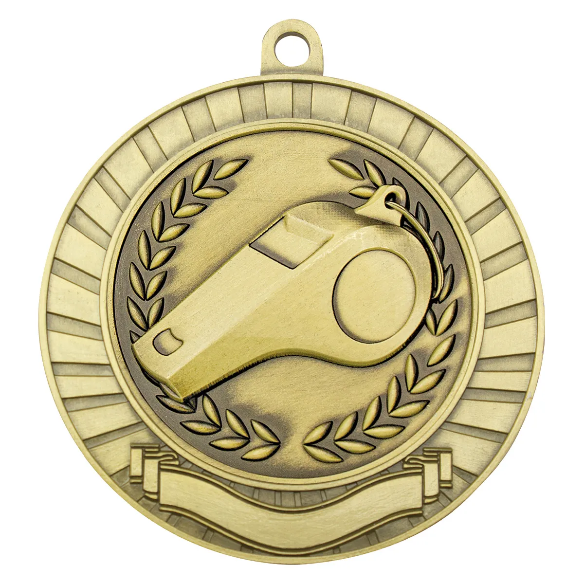 Gold eco scroll - whistle with metal construction